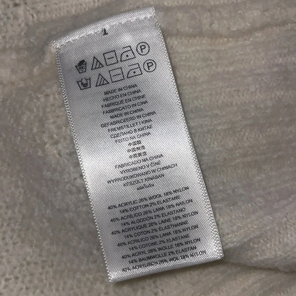 Michael Michael Kors Women’s Cowl Neck Sweater Size Medium in Cream - Picture 5 of 6